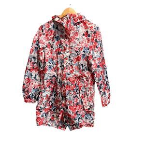 Joules Go‎ Lightly Floral Waterproof Breathable Women's Rain Jacket Size 2